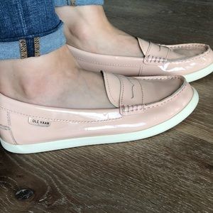 Cole Haan pale pink loafers